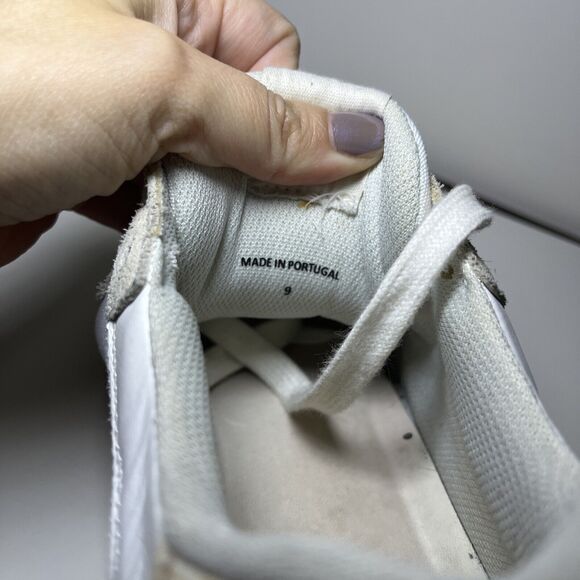 Loeffler Randall Kiera Platform Sneaker 9 Leather Suede Leopard Calf Hair Shoes - Picture 9 of 11